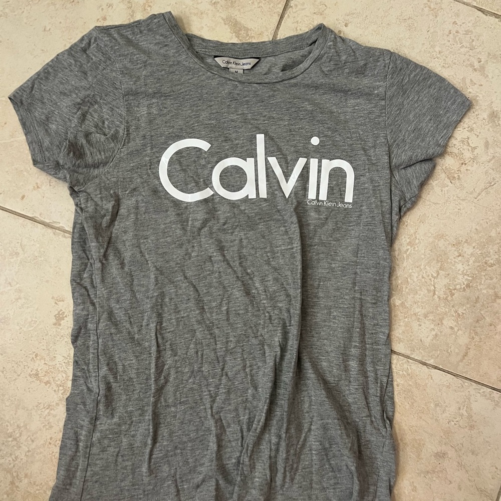 Calvin Klein Jeans Heather Gray Tee